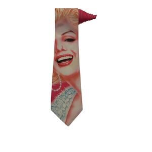 Ralph Marlin Portrait Of Marilyn Monroe Vintage Novelty Necktie Polyester